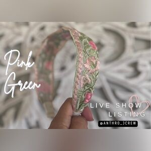 Pink and Green Floral Hair Accessory